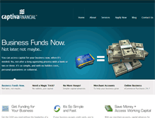 Tablet Screenshot of captivafinancial.com